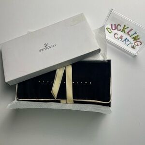 NEW Swarovski Velvet Jewelry Organizer Roll Pouch